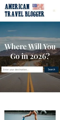 Podgląd witryny American Travel Blogger, medium z kraju Stany Zjednoczone do artykułów sponsorowanych