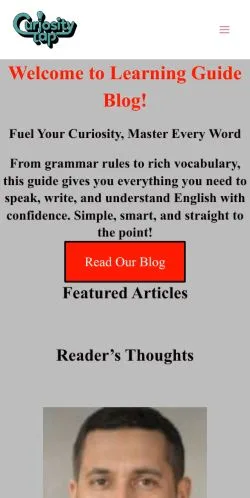Aperçu du site Curiosity Tap, média de États-Unis pour articles sponsorisés