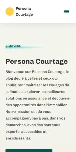 Anteprima del sito Persona Courtage, media di Francia per articoli sponsorizzati