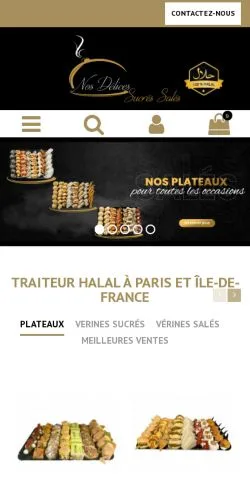 Anteprima del sito Nos Délices Sucrés Salés, media di Francia per articoli sponsorizzati