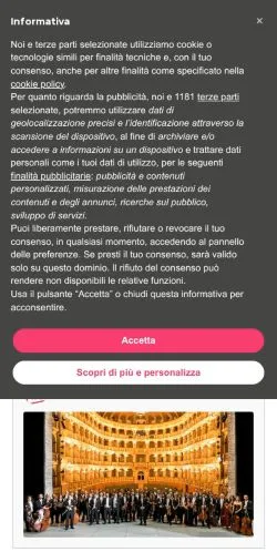 Podgląd witryny Bologna Weekend, medium z kraju Włochy do artykułów sponsorowanych