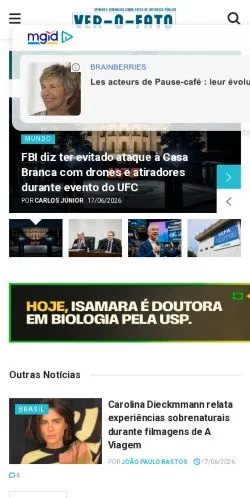 Anteprima del sito Ver-o-Fato, media di Brasile per articoli sponsorizzati