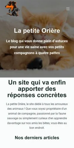 Vista previa del sitio La Petite Oriere, medio de Francia para artículos patrocinados