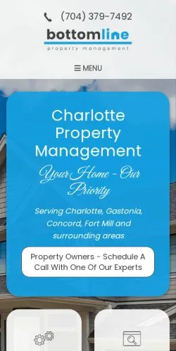 Voorbeeld van de site Bottom Line Property Management, medium uit Verenigde Staten voor gesponsorde artikelen