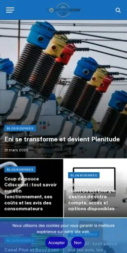 Anteprima del sito CommentAIDER, media di Francia per articoli sponsorizzati