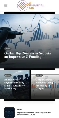 스폰서 기사용 미국 매체 Financial Gig 사이트 미리보기