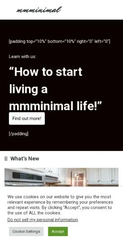 Vorschau der Website Mmminimal, Medium aus Vereinigte Staaten für gesponserte Artikel