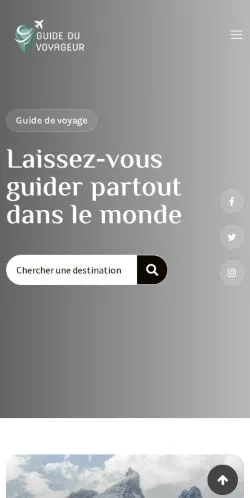 Anteprima del sito Guide Du Voyageur, media di Francia per articoli sponsorizzati