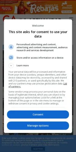 스폰서 기사용 스페인 매체 La Actualidad 사이트 미리보기