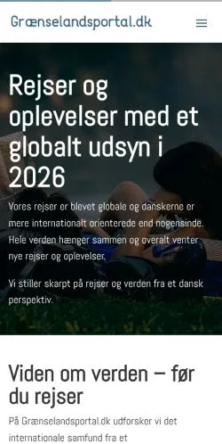 Anteprima del sito Grænselandsportal, media di Danimarca per articoli sponsorizzati