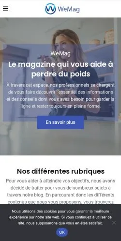 Vorschau der Website WeMag, Medium aus Frankreich für gesponserte Artikel
