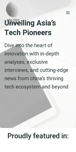 Förhandsvisning av webbplatsen Asia Tech Journal, medium i USA för sponsrade artiklar