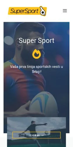 스폰서 기사용 세르비아 매체 Super Sport 사이트 미리보기