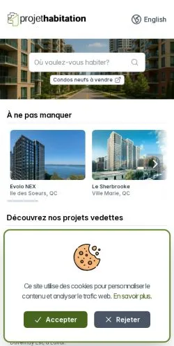 Vista previa del sitio Projet Habitation, medio de Francia para artículos patrocinados
