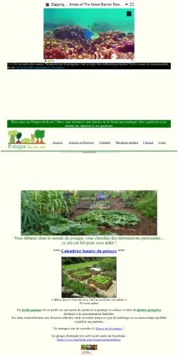 Anteprima del sito Potager Facile, media di Francia per articoli sponsorizzati