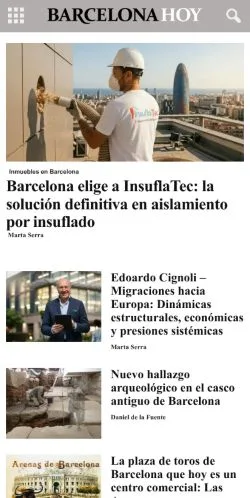 Anteprima del sito Barcelona Hoy, media di Spagna per articoli sponsorizzati
