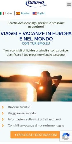 Anteprima del sito Turismo Consapevole, media di Italia per articoli sponsorizzati