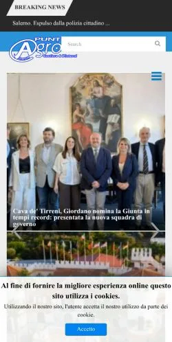 Podgląd witryny Punto Agro News, medium z kraju Włochy do artykułów sponsorowanych