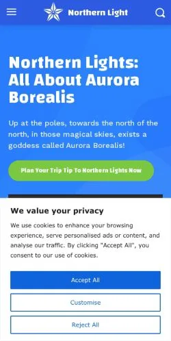 スポンサード記事向けのアメリカ合衆国メディア、Northernlightssのサイトプレビュー