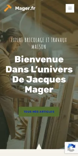 Forhåndsvisning av nettstedet Jacques Mager, medium fra Frankrike for sponsede artikler