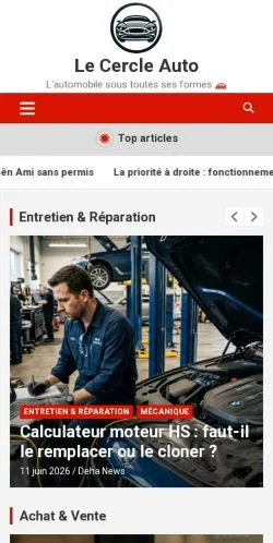 Anteprima del sito Le Cercle Auto, media di Francia per articoli sponsorizzati