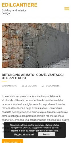 Anteprima del sito Edilcantiere, media di Italia per articoli sponsorizzati