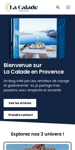 Anteprima del sito La Calade Provence, media di Francia per articoli sponsorizzati