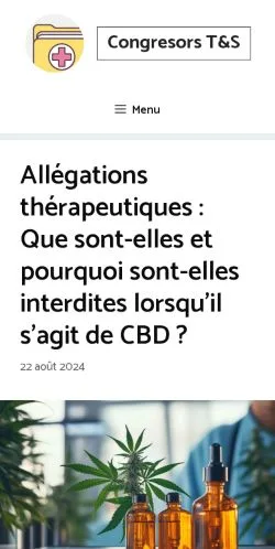 스폰서 기사용 프랑스 매체 Congresors T&S 사이트 미리보기
