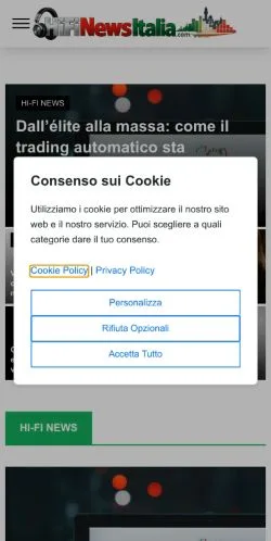 Anteprima del sito Hi-Fi News Italia, media di Italia per articoli sponsorizzati