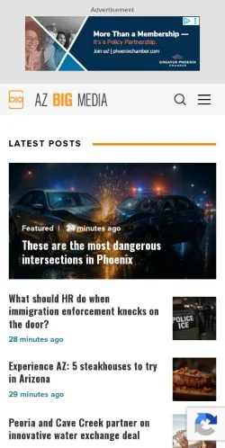 Anteprima del sito AZ Big Media, media di Stati Uniti per articoli sponsorizzati
