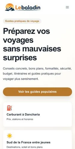 Anteprima del sito Lebaladin, media di Francia per articoli sponsorizzati