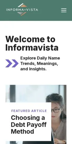 Podgląd witryny InformaVista, medium z kraju Stany Zjednoczone do artykułów sponsorowanych
