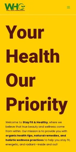Podgląd witryny Well Health Organick, medium z kraju Stany Zjednoczone do artykułów sponsorowanych