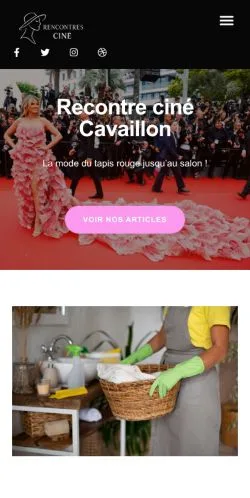 Pré-visualização do site Recontres cine Cavaillon, meio de França para artigos patrocinados