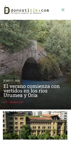 Forhåndsvisning af Donostitik, medie fra Spanien til sponsorerede artikler