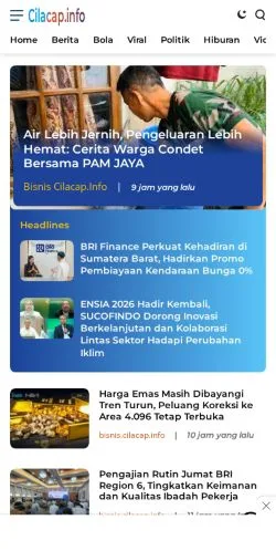 Anteprima del sito Cilacap, media di Indonesia per articoli sponsorizzati
