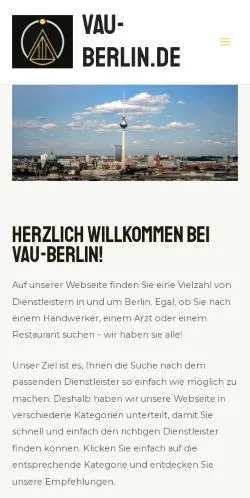 Anteprima del sito Vau-Berlin, media di Germania per articoli sponsorizzati