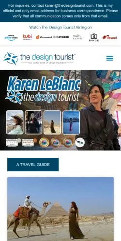 Anteprima del sito The Design Tourist, media di Stati Uniti per articoli sponsorizzati
