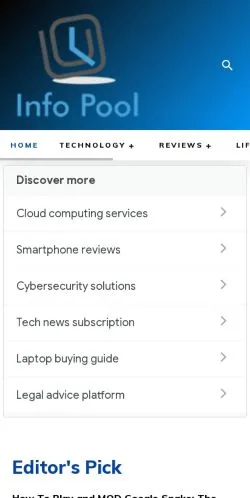 Preview of the Infopool- A Pool of Information website, a media outlet in United Kingdom for sponsored articles