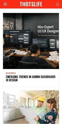 Preview of the ThotsLife website, a media outlet in United States for sponsored articles