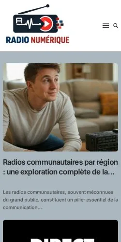 스폰서 기사용 프랑스 매체 Radio Numerique Terrestre 사이트 미리보기