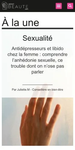 Vorschau der Website Addict Beauté, Medium aus Frankreich für gesponserte Artikel