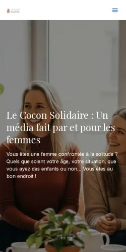 Anteprima del sito Le Cocon Solidaire, media di Francia per articoli sponsorizzati