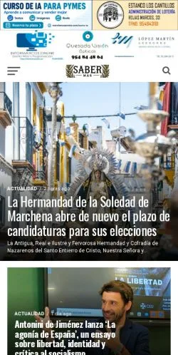 스폰서 기사용 영국 매체 Marchena Secreta 사이트 미리보기