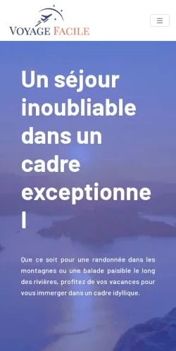 Anteprima del sito Voyage Facile, media di Francia per articoli sponsorizzati