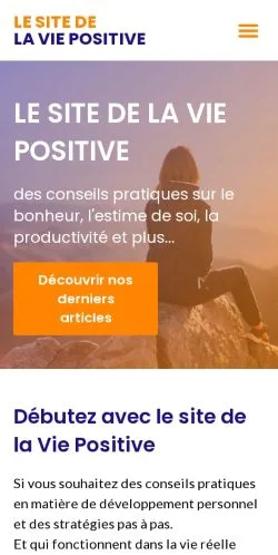 Anteprima del sito Question de Vie, media di Francia per articoli sponsorizzati