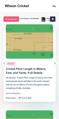 Preview of the Wheon Cricket - website, a media outlet in United States for sponsored articles