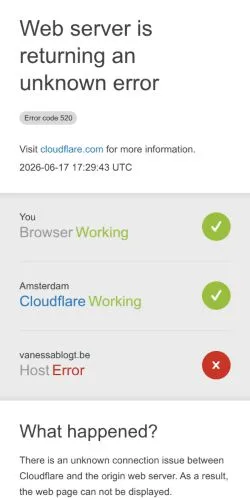 Anteprima del sito Vanessablogt, media di Belgio per articoli sponsorizzati