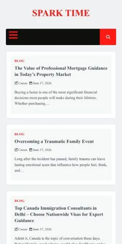 Anteprima del sito SPARK TIME -, media di Regno Unito per articoli sponsorizzati