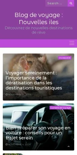 Anteprima del sito Nouvelles Îles, media di Francia per articoli sponsorizzati